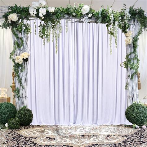 white backdrop curtain